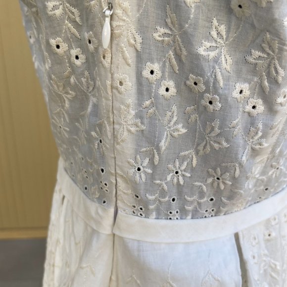 Band Of Outsiders Eyelet Sleevelss Dress Size Large - Picture 6 of 9